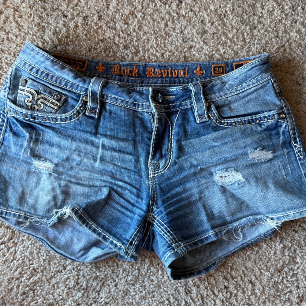 Rock Revival Blue Jean Shorts